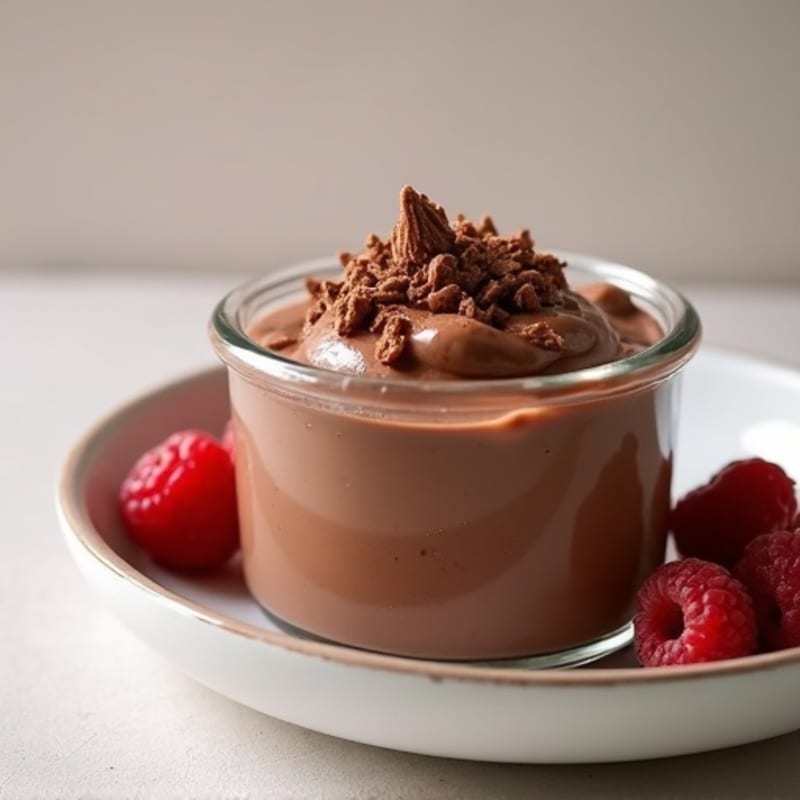 Silky Chocolate Protein Pudding with Greek Yogurt