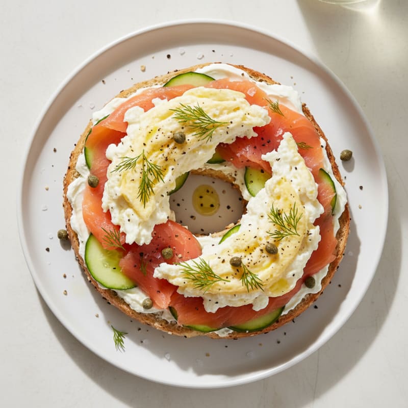 Protein-Packed Smoked Salmon Bagel