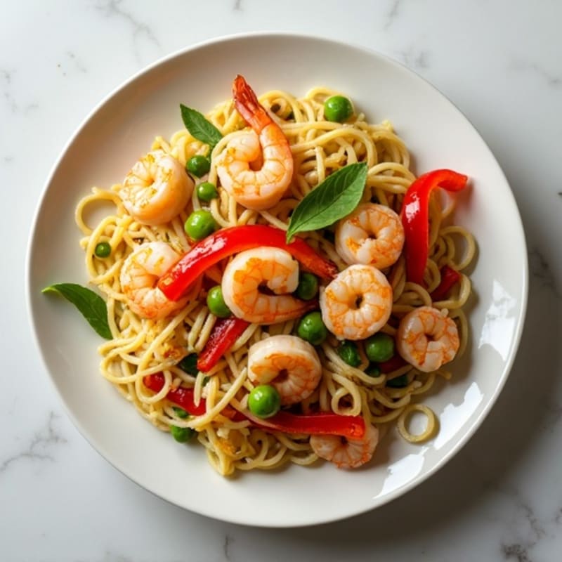 Citrus-Ginger Shrimp with Rice Noodles