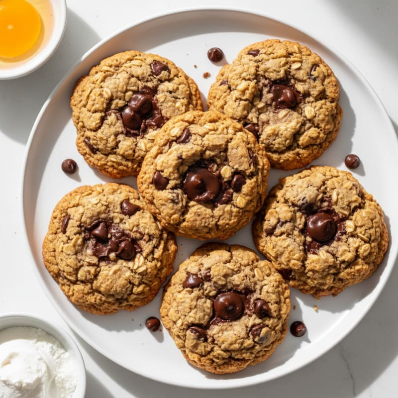 Chewy Chocolate Chip Protein Cookies