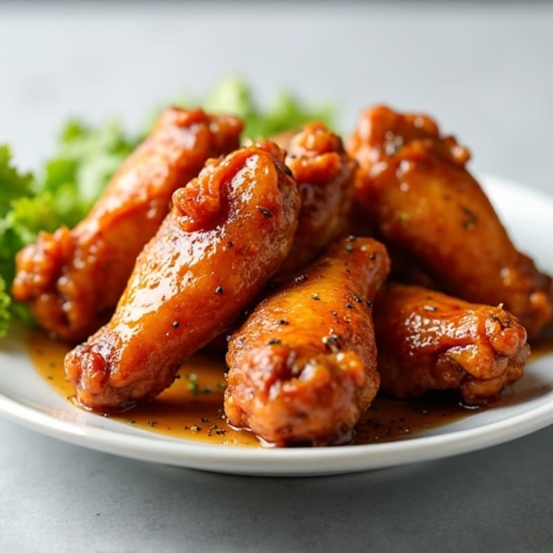 Crispy Honey-Glazed Chicken Wings