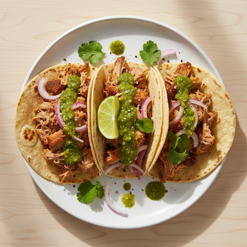 Slow-Cooked Pork Carnitas Tacos