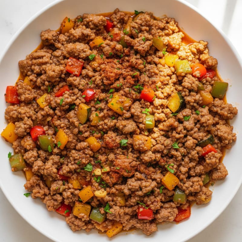 Hearty Beef Mince Skillet
