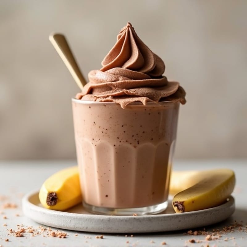 Protein-Packed Chocolate Almond Nice Cream