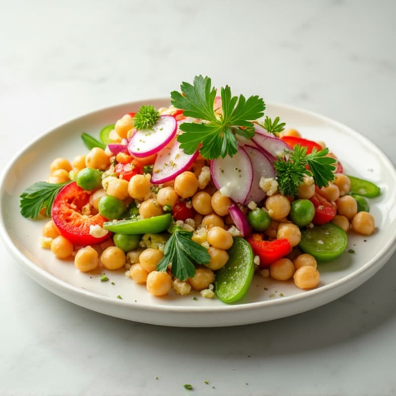 Edamame and Chickpea Protein Salad