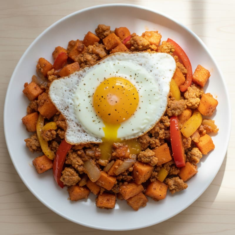 Sausage and Sweet Potato Hash