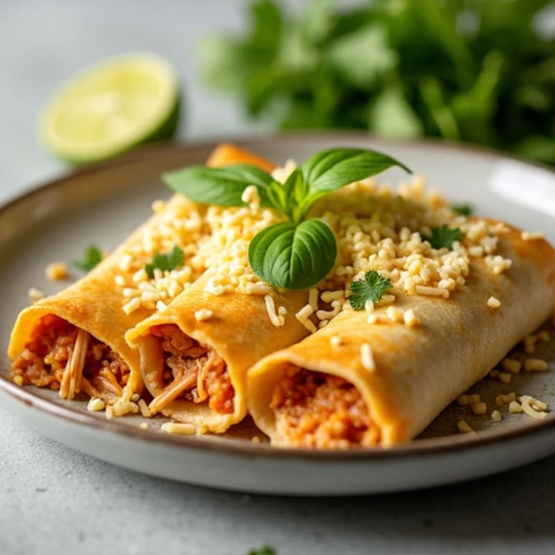Salsa Verde Shredded Chicken Enchiladas