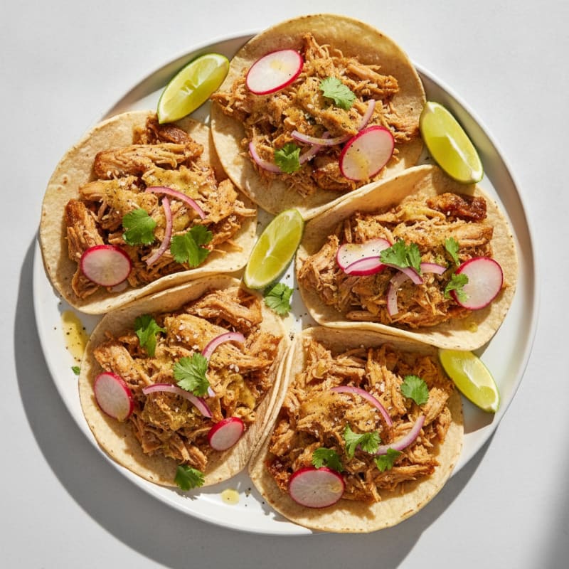 Slow-Cooked Pork Carnitas Tacos