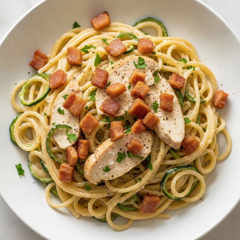 Classic Carbonara with Crispy Pancetta