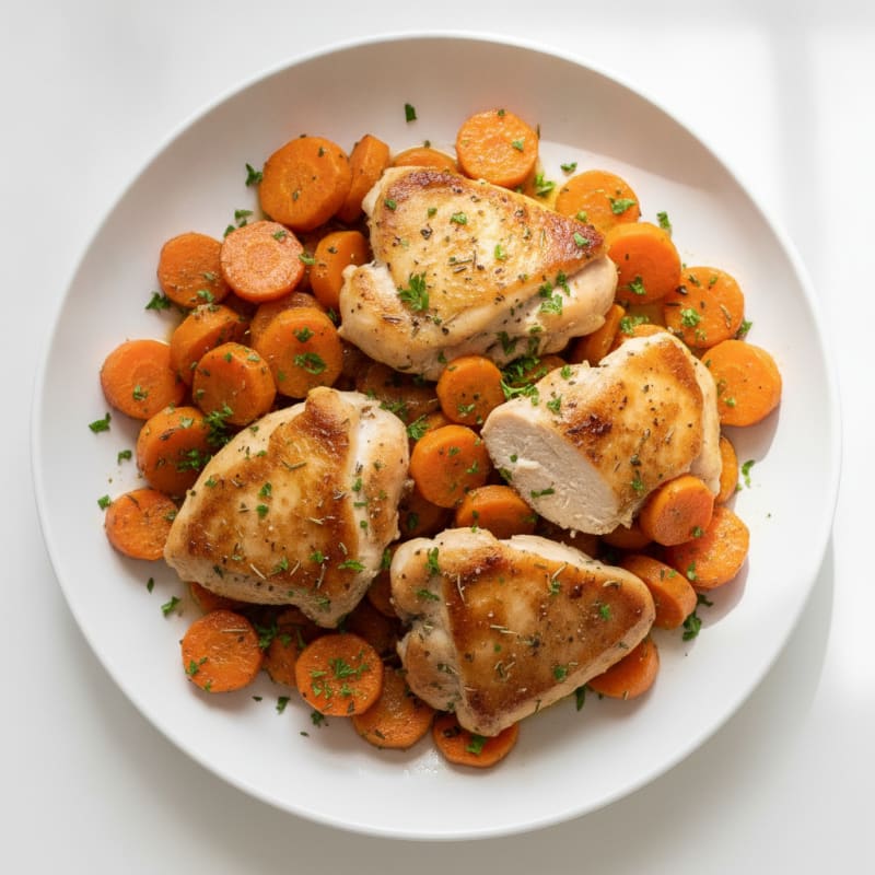 Herb-Baked Chicken Thighs with Root Vegetables