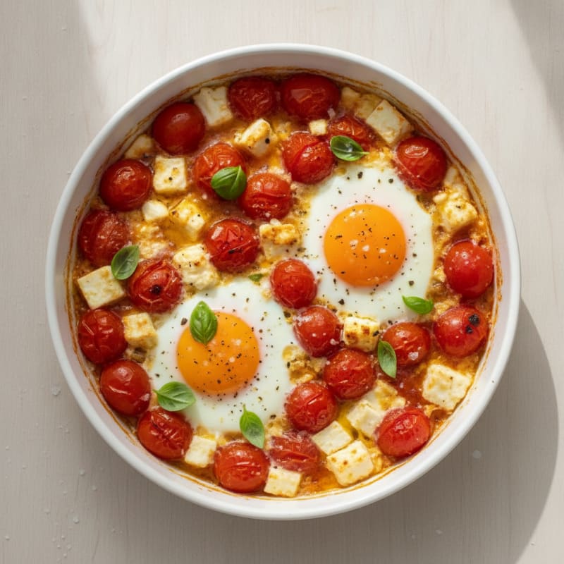 Baked Eggs with Roasted Tomatoes
