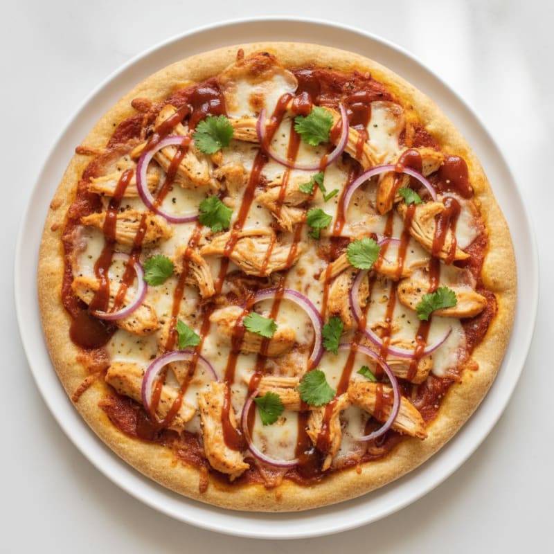 High-Protein BBQ Chicken Pizza