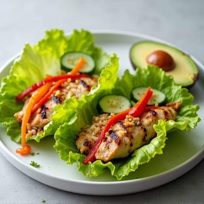 Grilled Chicken Crispy Lettuce Wraps