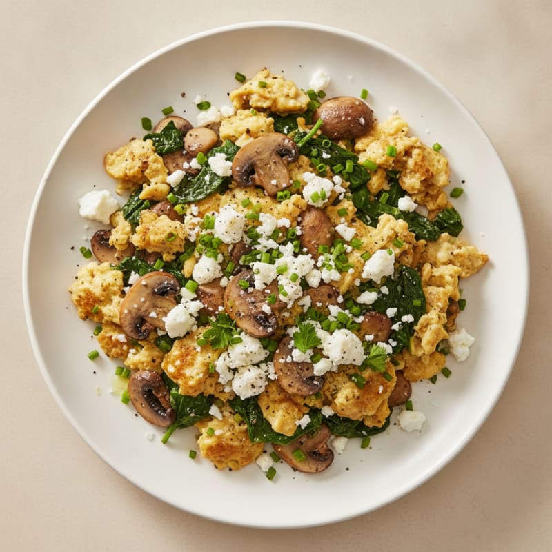 Hearty Morning Scramble with Fresh Herbs