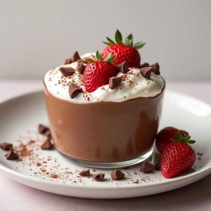 Silky Chocolate Protein Pudding with Greek Yogurt