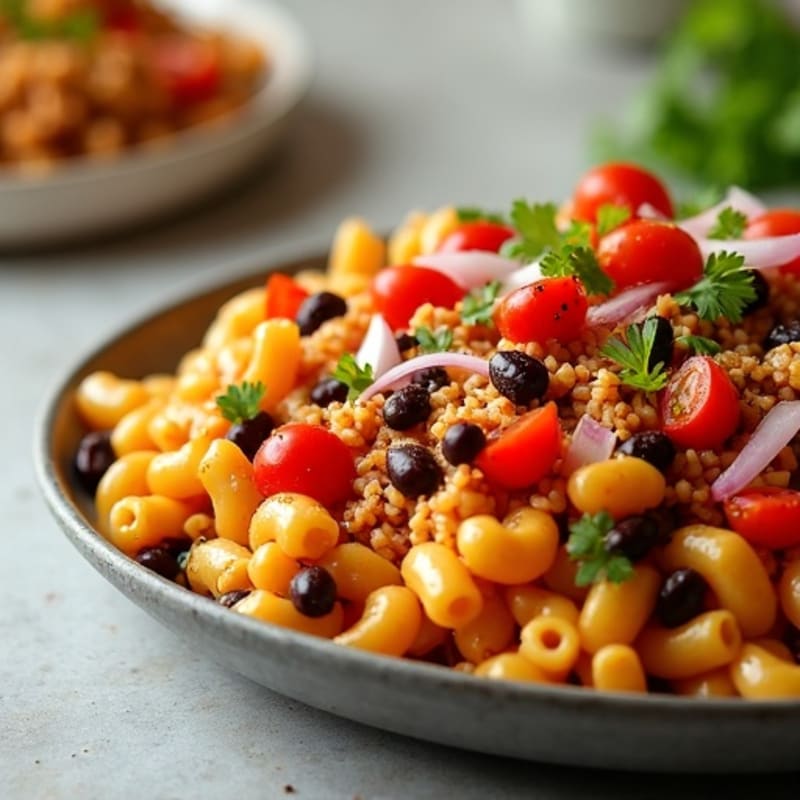 Spicy Turkey Taco Mac with Black Beans