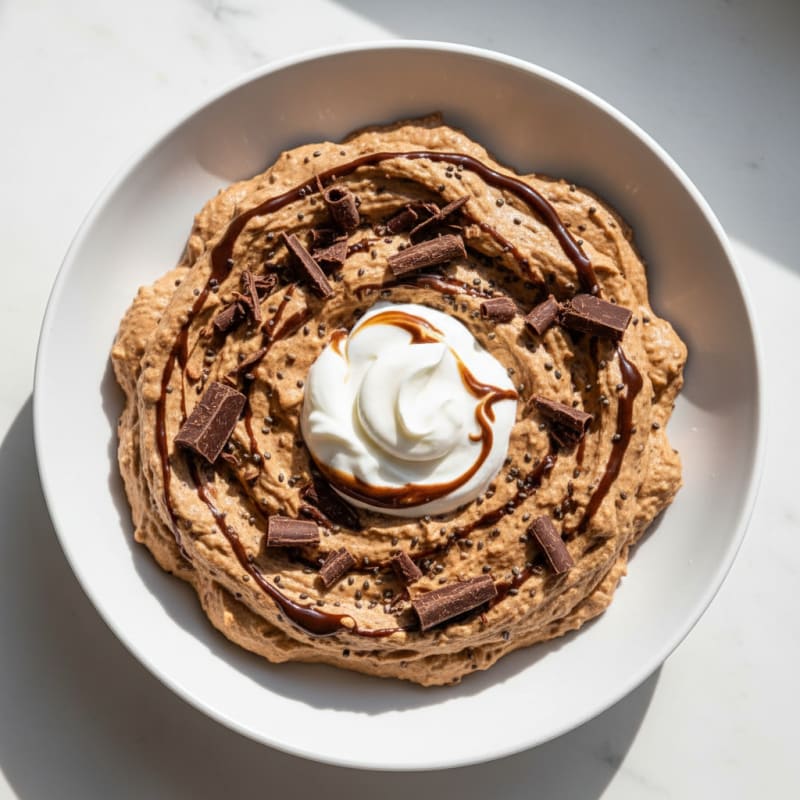 Silky Chocolate Protein Mousse with Greek Yogurt