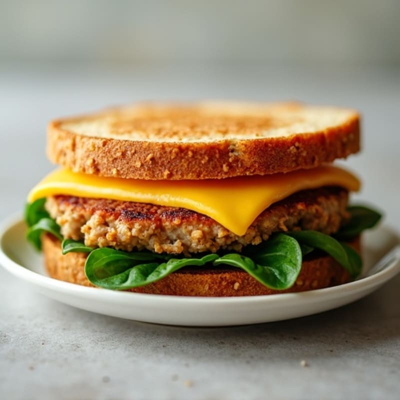 Triple-Layered Crispy Whole Grain Turkey and Spinach Melt