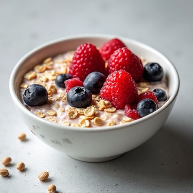 Protein-Packed Vanilla Berry Overnight Oats