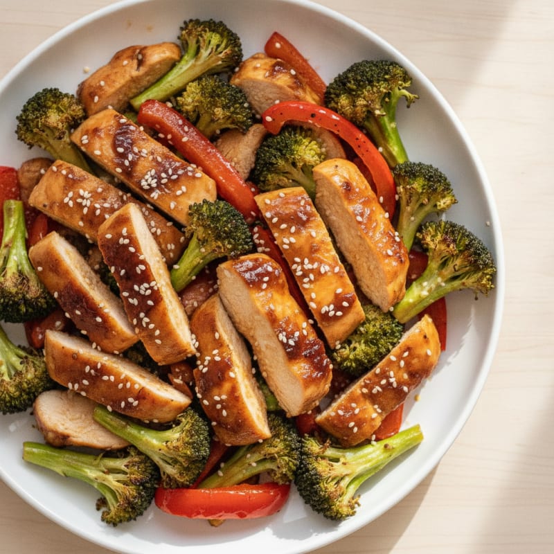 Teriyaki Chicken with Roasted Vegetables