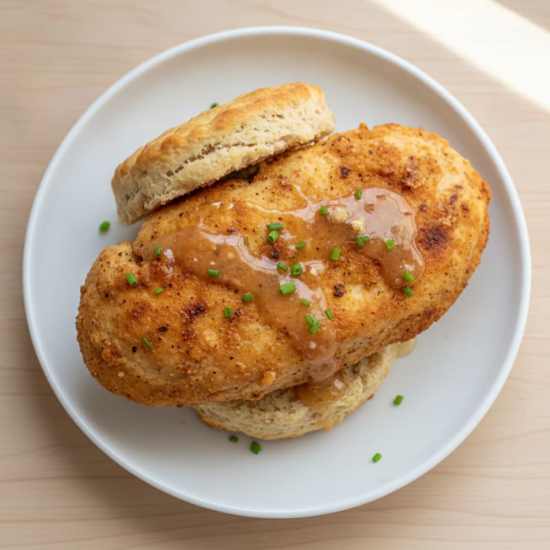 Buttermilk Chicken Biscuit with Honey Butter