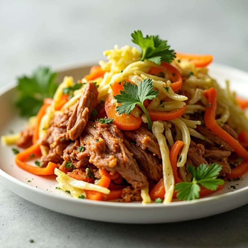 Citrus-Garlic Pulled Pork with Fresh Slaw