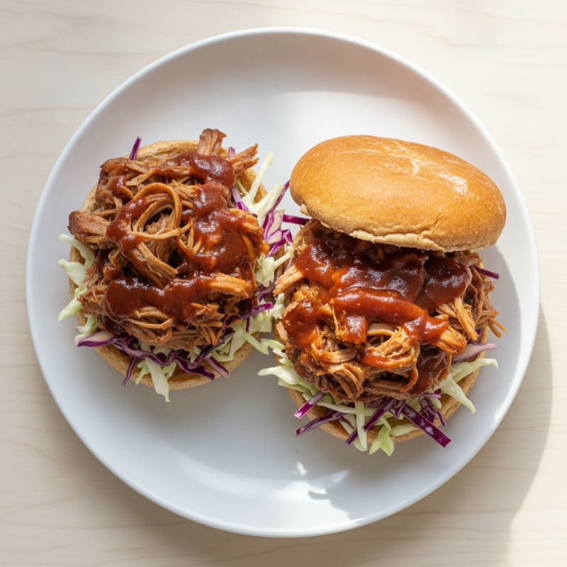 Slow-Cooked BBQ Pulled Pork Sandwiches