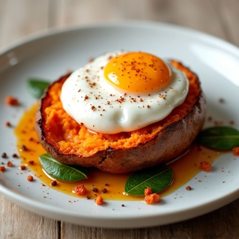Protein-Packed Roasted Sweet Potato with Greek Yogurt