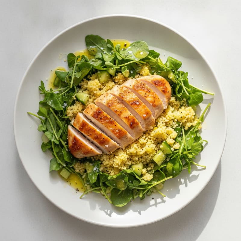 Chicken Couscous Rocket Watercress Salad