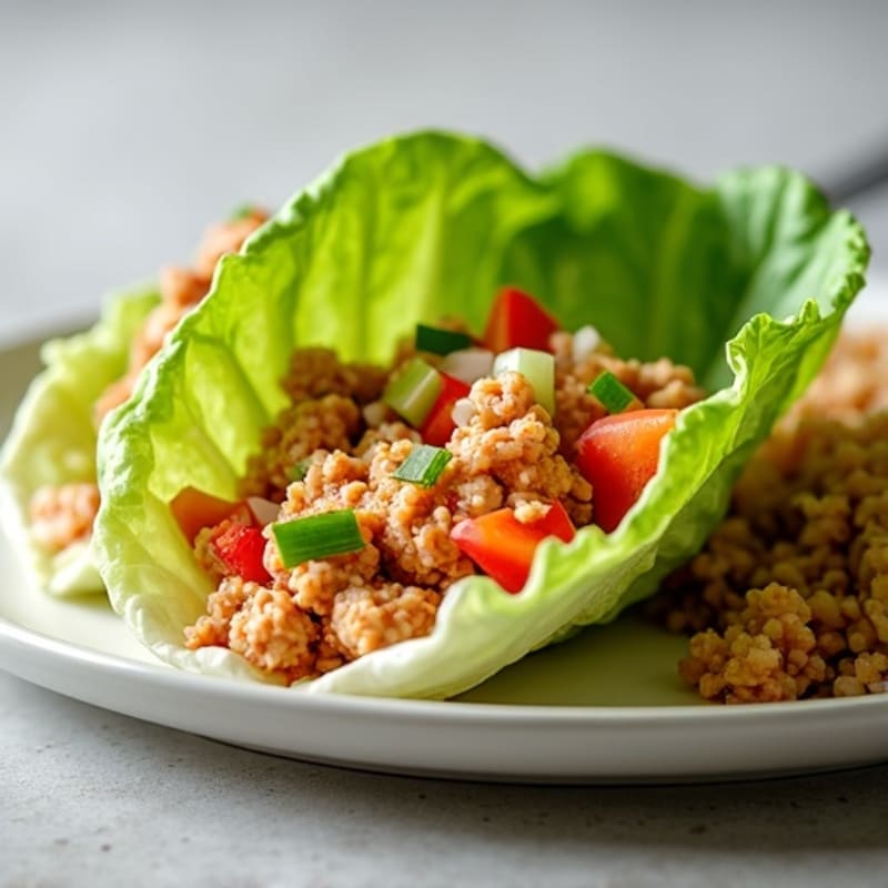 Spicy Sriracha Tuna Lettuce Wraps