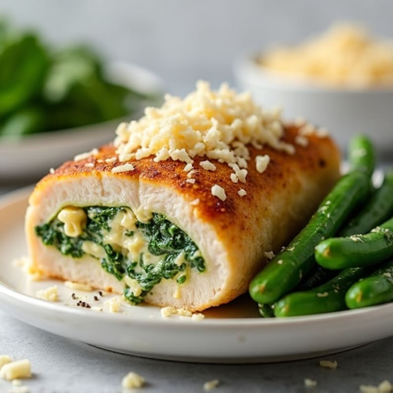Creamy Spinach Artichoke Stuffed Chicken Breast