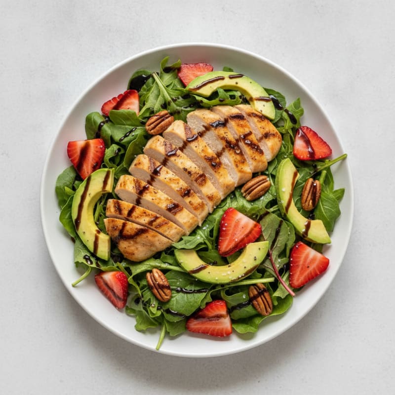 Grilled Chicken and Strawberry Salad