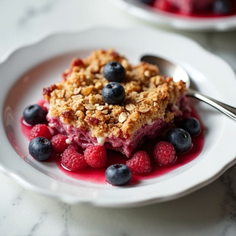 Baked Crispy Berry Crumble