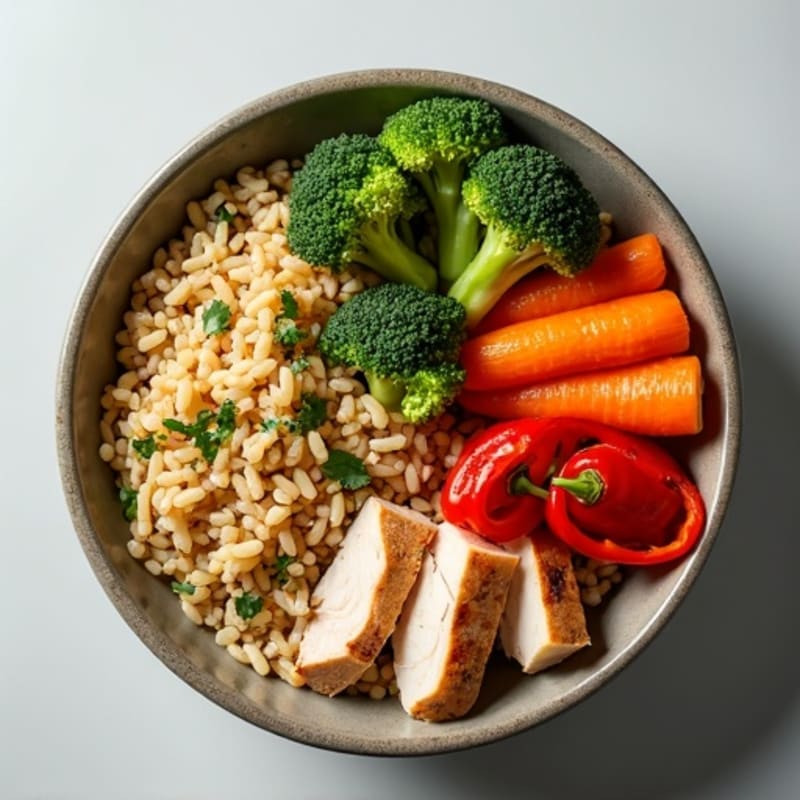 Herb-Roasted Turkey and Wild Rice Veggie Bowl