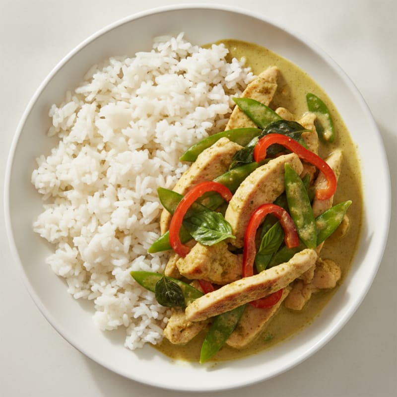 Thai Green Curry Chicken with Jasmine Rice