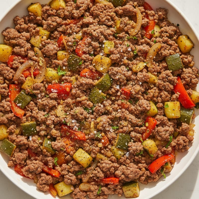 Ground Beef and Vegetable Skillet