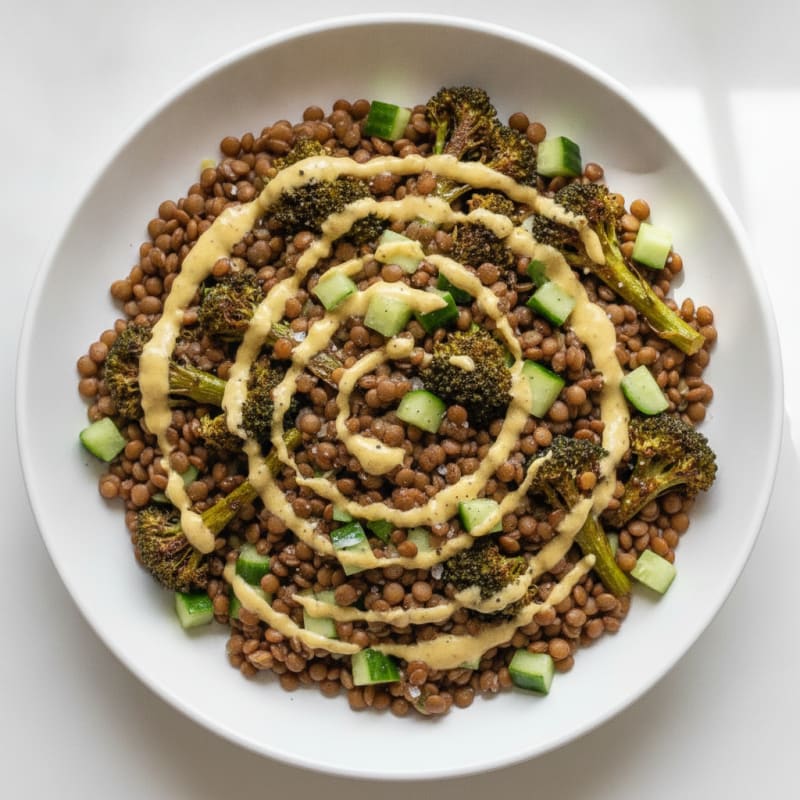 Lentil Power Bowl with Roasted Vegetables