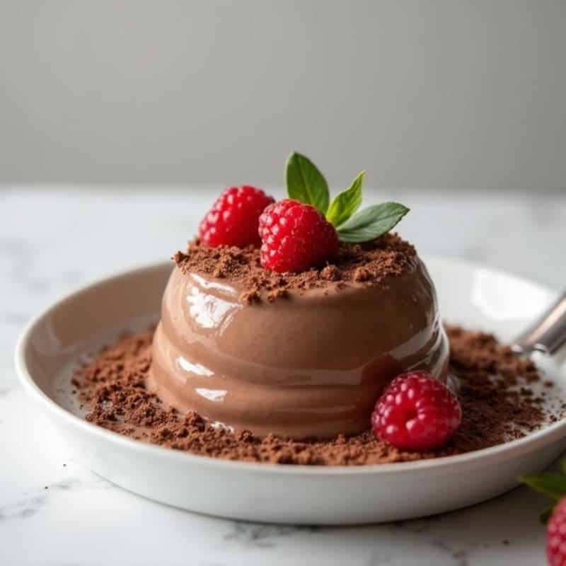 Silky Chocolate Protein Pudding with Greek Yogurt