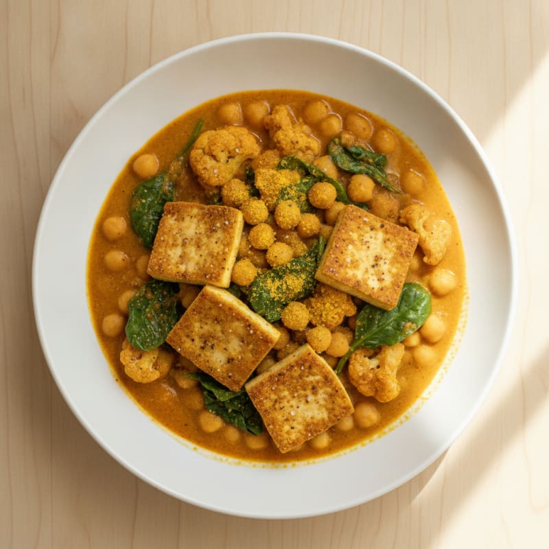 Roasted Vegetable and Chickpea Curry