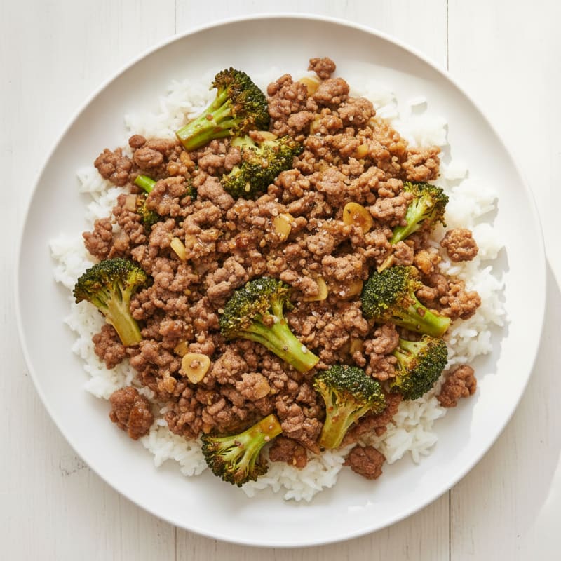 Savory Ground Beef and Broccoli Rice Skillet