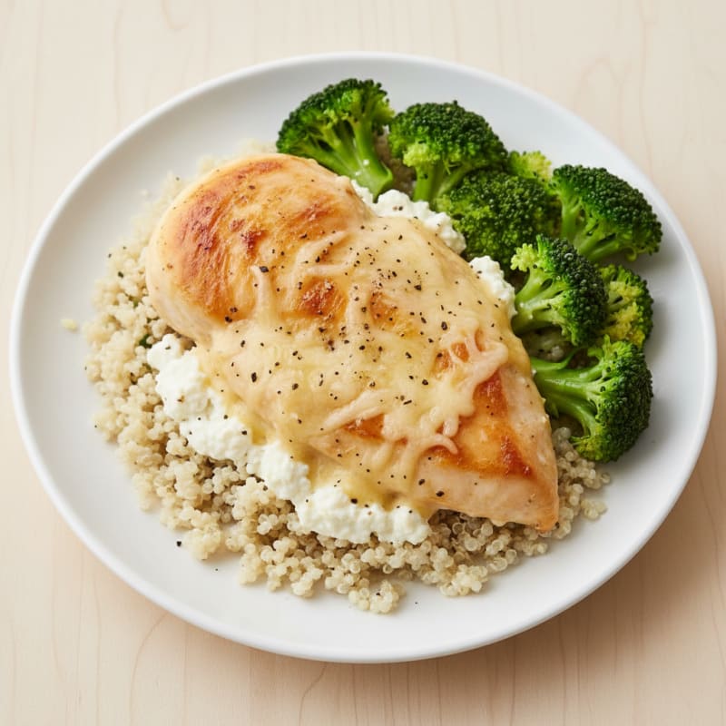 Creamy Cottage Cheese Chicken Bake