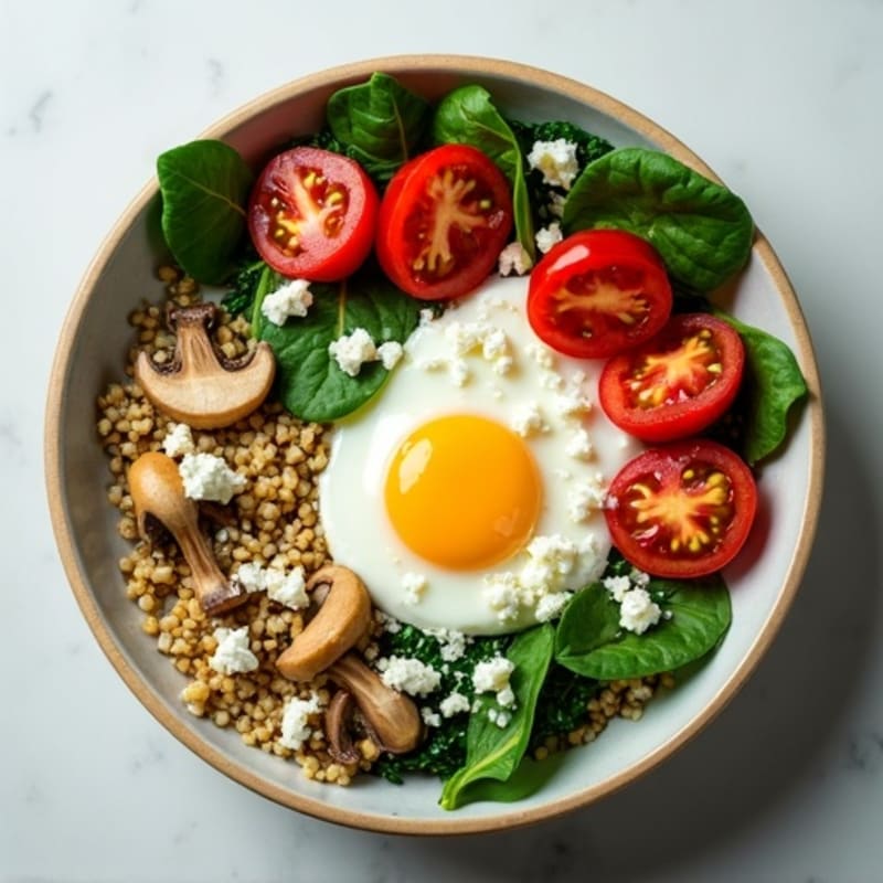 Protein-Packed Spinach and Egg White Breakfast Bowl