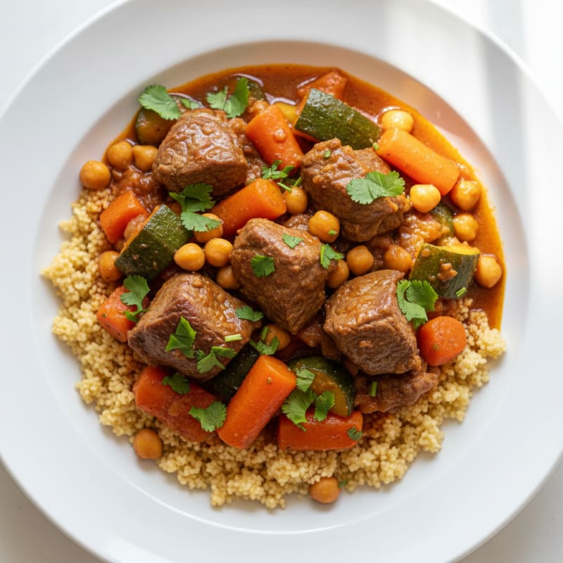 Moroccan Lamb Tagine with Couscous