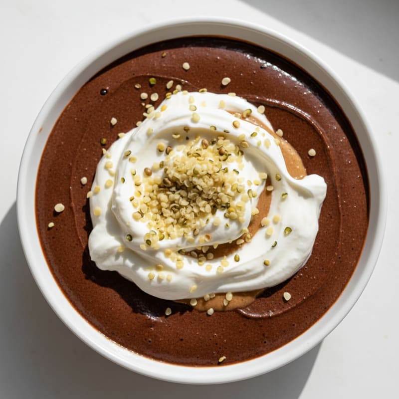 Silky Chocolate Protein Pudding with Greek Yogurt