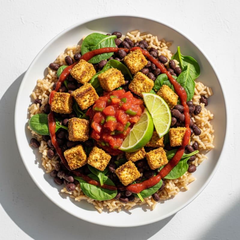 Black Bean and Rice Burrito Bowl