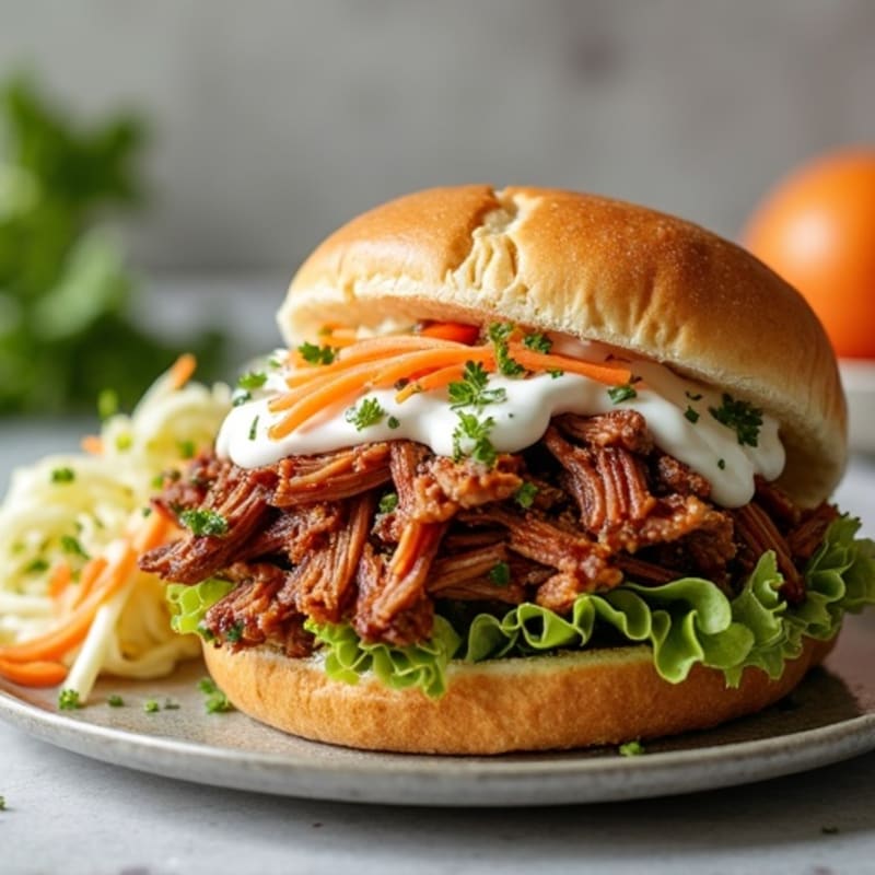 Smoky Slow Cooker Pulled Pork with Fresh Crunchy Slaw