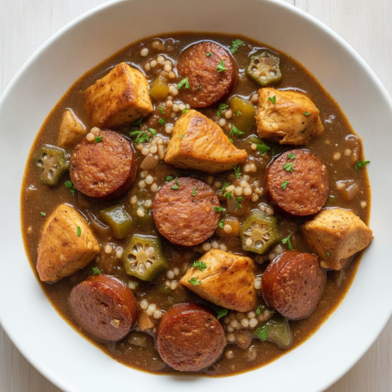 Creole Chicken and Sausage Gumbo