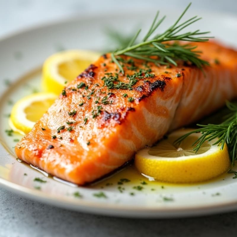 Flaky Lemon Herb Grilled Salmon
