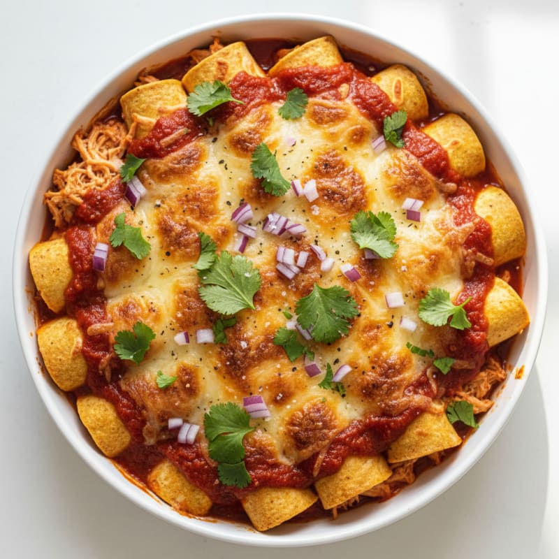 Creamy Chili-Lime Chicken Enchiladas