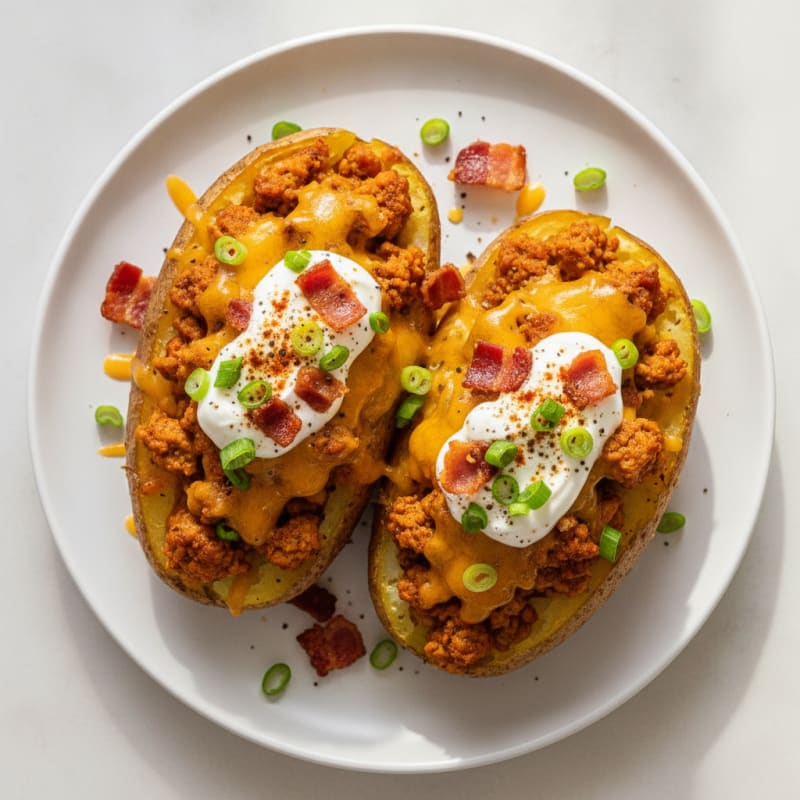 Bacon Cheddar Stuffed Potatoes